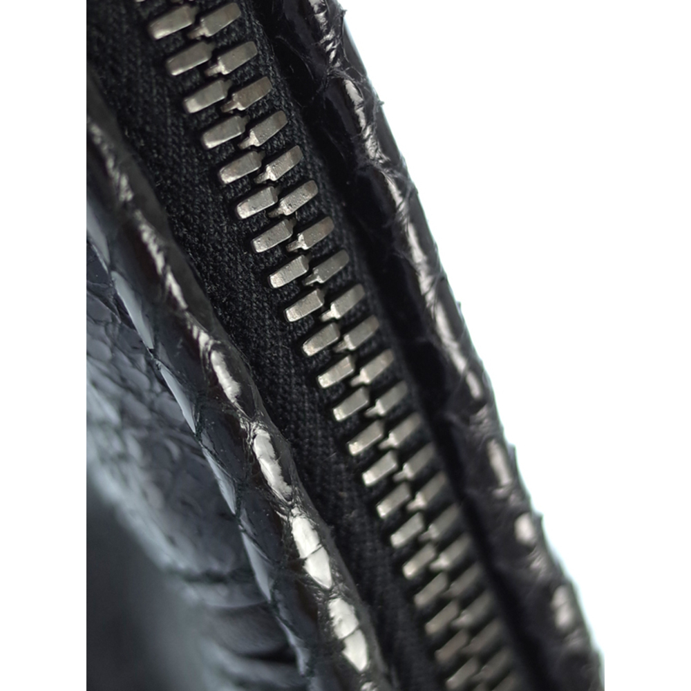 Bottega Veneta Python Chain Shoulder Bag Black - image 7